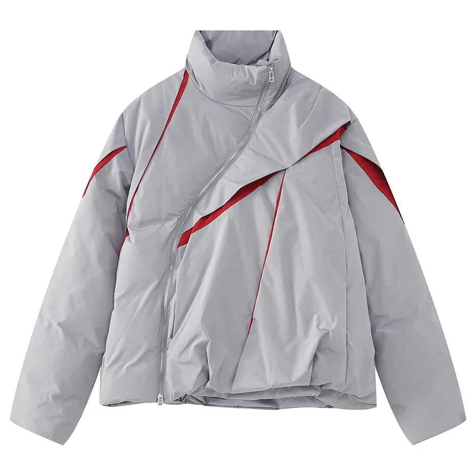 "Carved Apart" Padded Coat — vista posteriore