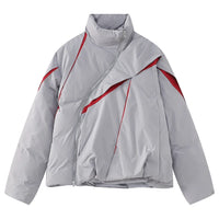 "Carved Apart" Padded Coat — vista posteriore