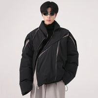 "Carved Apart" Padded Coat — dettaglio