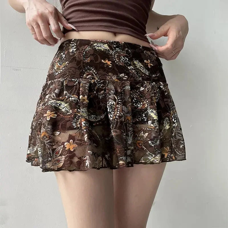 Cashew Low Waist Mesh Mini Skirt — in alternativa