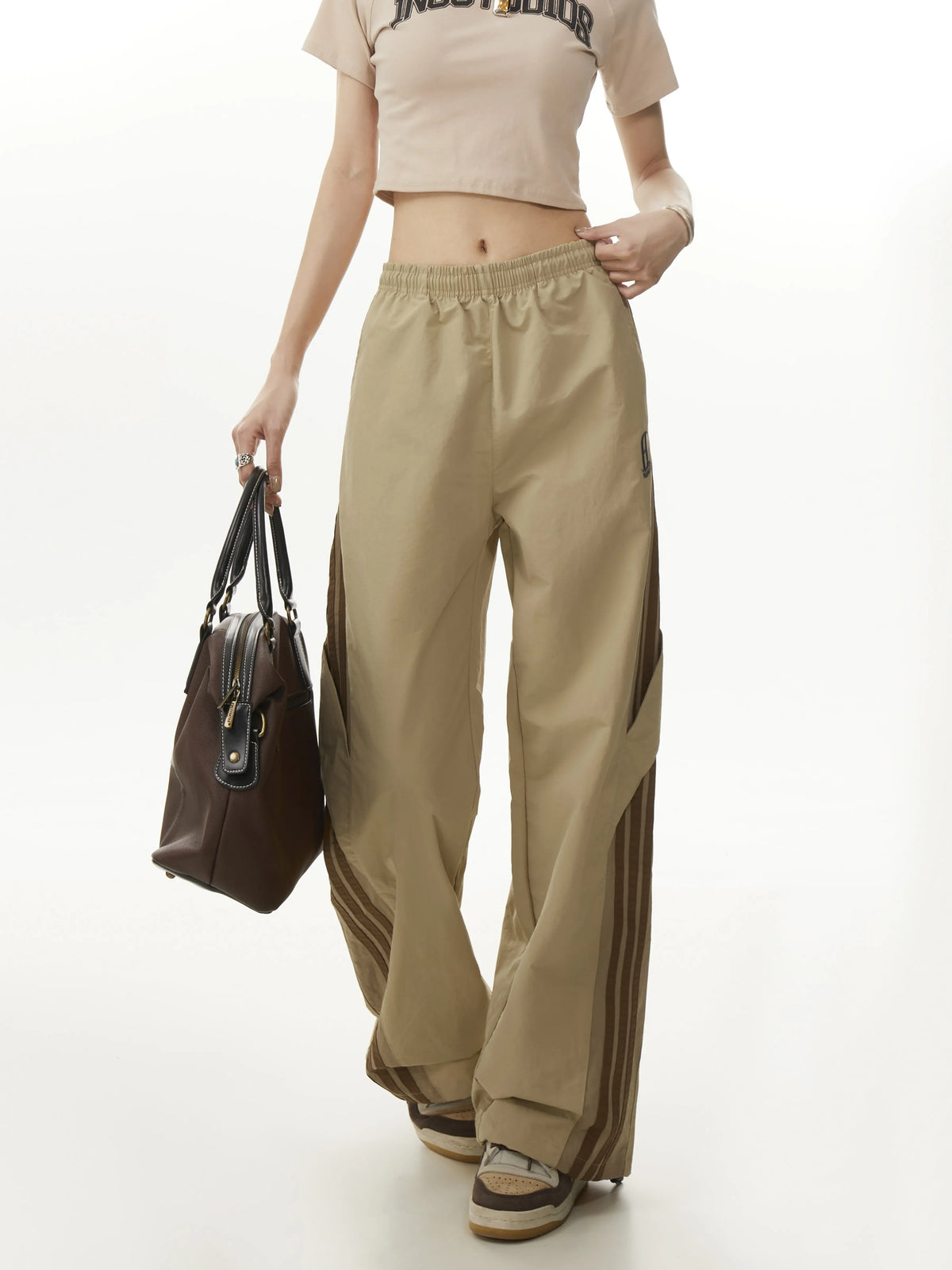 Casual Baggy Paratrooper Trousers — dettaglio del tessuto