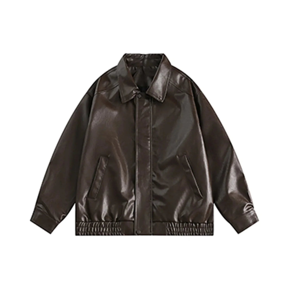 Casual Leather Jacket — dettaglio