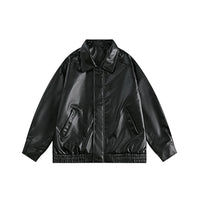 Casual Leather Jacket — vista frontale
