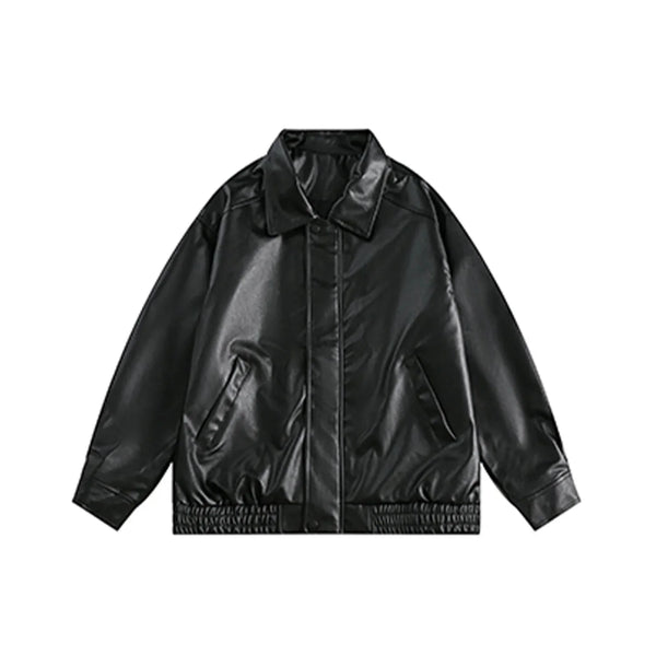 Casual Leather Jacket — vista frontale