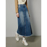 Y2K Casual Maxi Denim Skirt