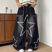 Central Nervous Star Graphic Baggy Barrel Jeans‌ — in alternativa