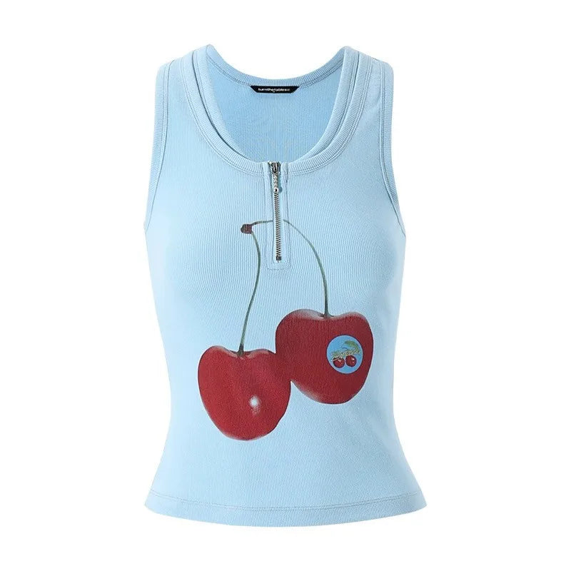Cherry Print Tank Top — in alternativa