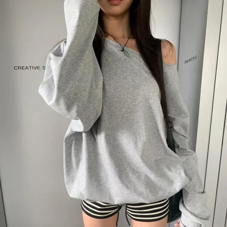 Chic Off Shoulder Long Sleeve Top — dettaglio