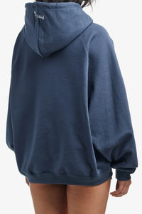 Chinese Character Embroidered Zip Up Hoodie — vista laterale