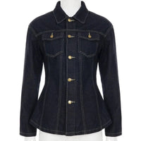 Cinch Bell Vintage Denim Jacket — vista laterale