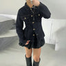 Y2K Cinch Bell Vintage Denim Jacket