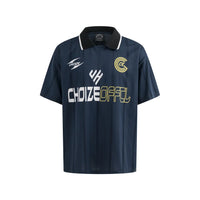 Collared Retro Soccer Jersey — vista frontale