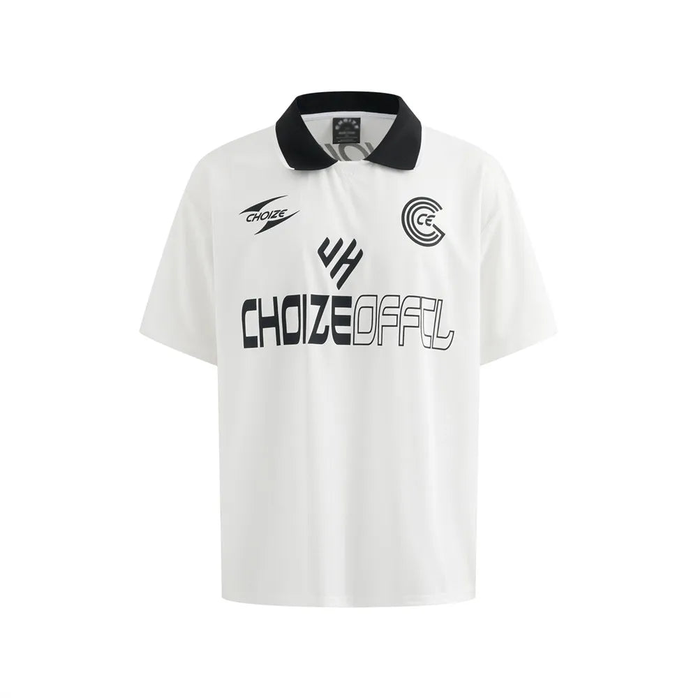 Collared Retro Soccer Jersey — vista posteriore