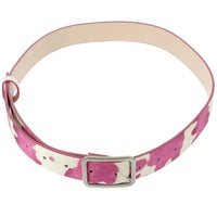 Cow Print Pu Belt — vista frontale