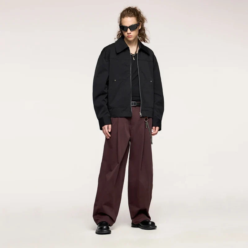 Cropped Cargo Jacket — dettaglio della stampa