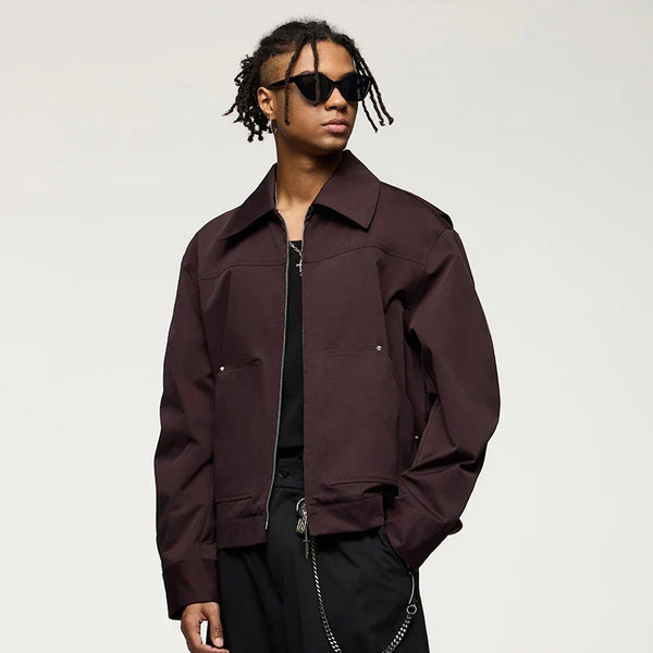 Cropped Cargo Jacket — vista frontale