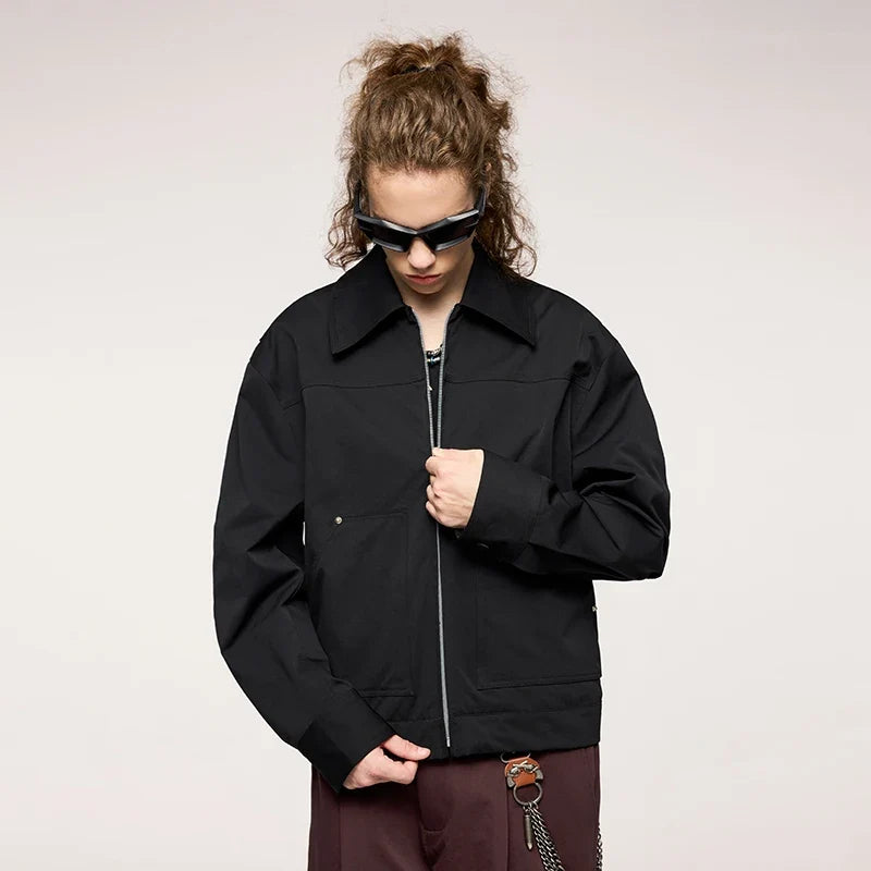 Cropped Cargo Jacket — vista posteriore