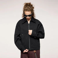 Cropped Cargo Jacket — vista posteriore