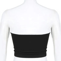 Cropped Contrast Bow Stitched Bandeau Tube Top — in alternativa