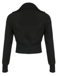 Cropped Zip Up Slim Turtleneck Bomber Jacket — in alternativa