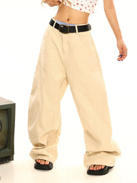 Curved Boyfriend Fit Barrel Jeans — vista posteriore