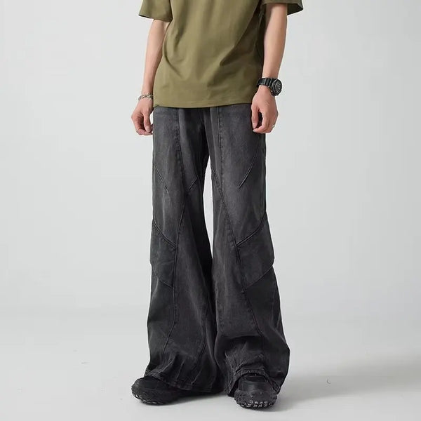 Cyber Baggy Vintage Boot Cut Jeans — vista frontale