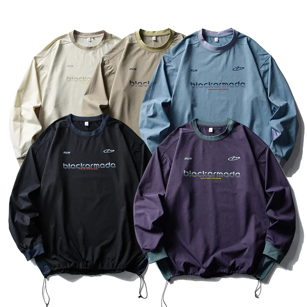 Cyber Track Techwear Fitness Long Sleeve Top — vista posteriore