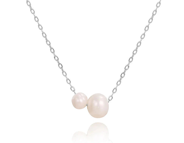 Y2K Dainty Minimalist Faux Pearl Necklace