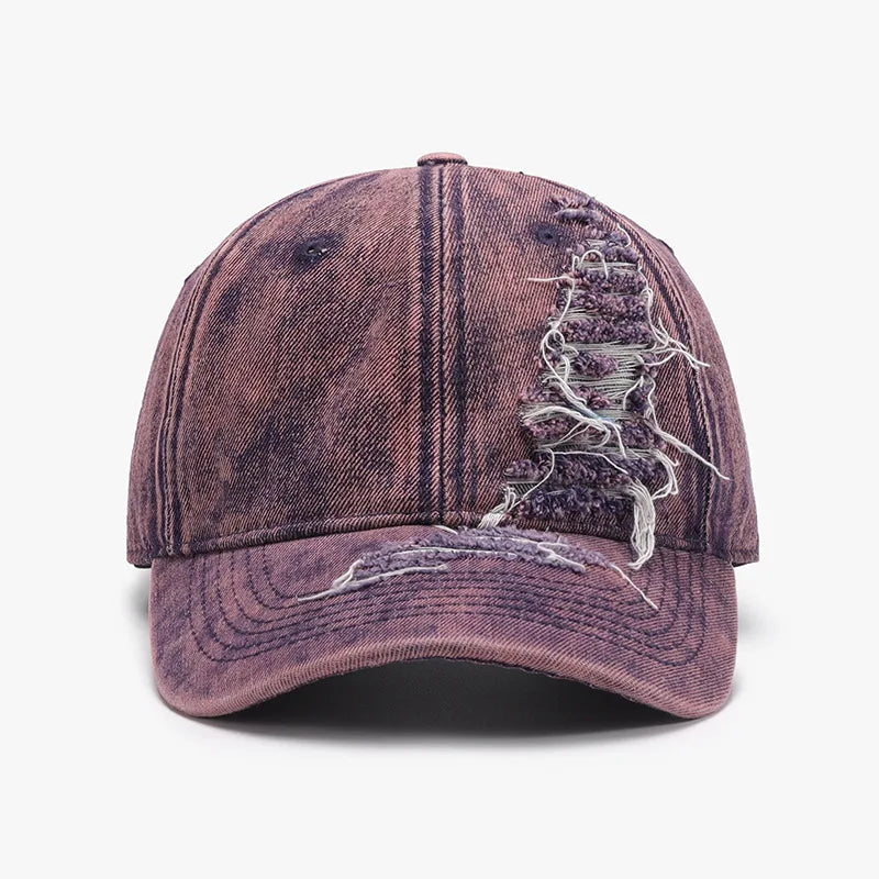 Distressed Baseball Cap — dettaglio