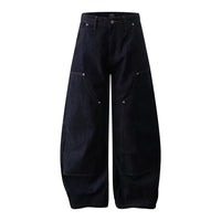 Double Knee Baggy Barrel Jeans — vista frontale