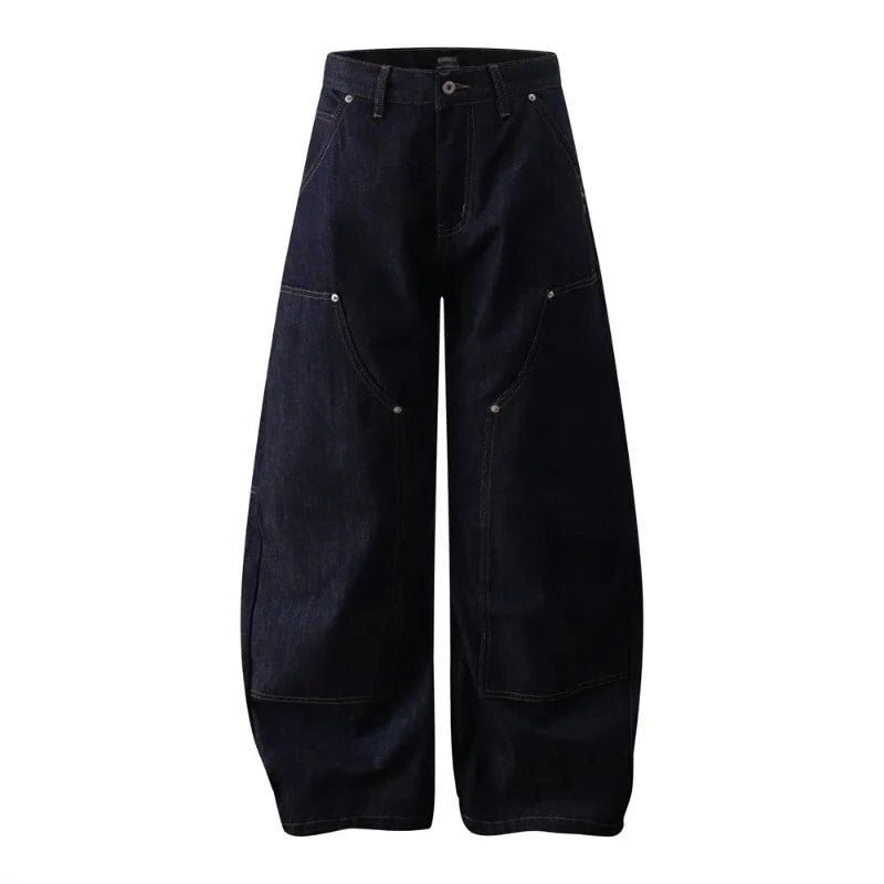 Double Knee Baggy Barrel Jeans — dettaglio della stampa