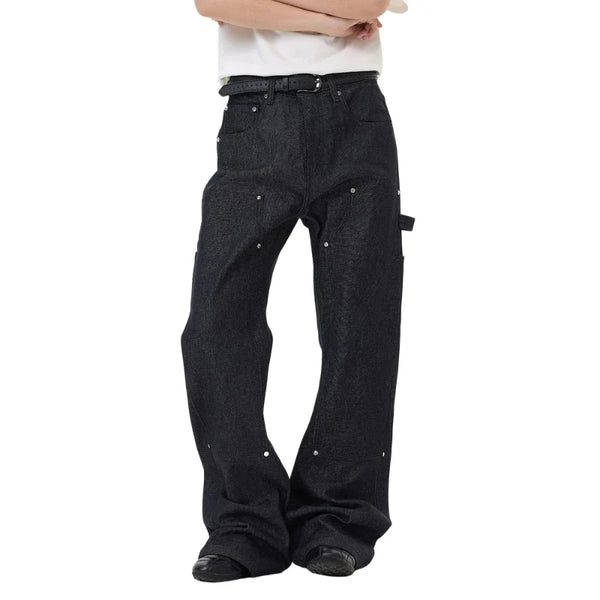 Y2K Double Knee Raw Cargo Carpenter Jeans