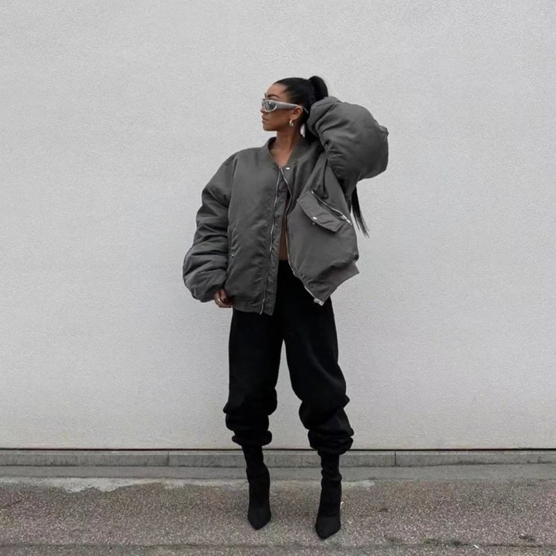 Double Zip Up Bomber Jacket — dettaglio