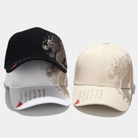Dragon Print Baseball Cap — vista frontale