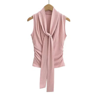 Draped Cowl Tank Top With Scarf — in alternativa