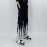 Y2K Dripped Tassel Patchwork Jeans