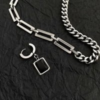 Earring Pendant Splice Chain Necklace — dettaglio della stampa