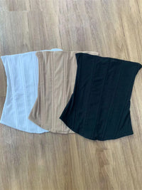 Elegant Corset Bandeau Tube Top — vista completa