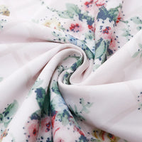 Elegant Floral Midi Dress — vista posteriore