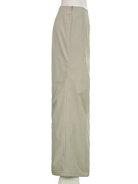 Elegant Folds Slit Long Maxi Skirt — dettaglio della stampa