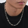 Y2K Embossed Rectangle Chain Necklace