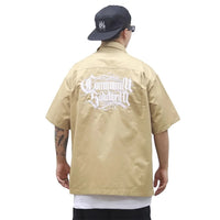 Embroidered Safari Style Work Shirt — dettaglio della stampa