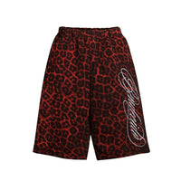 Embroidered Streetwear Baggy Sweat Shorts Jorts — vista frontale