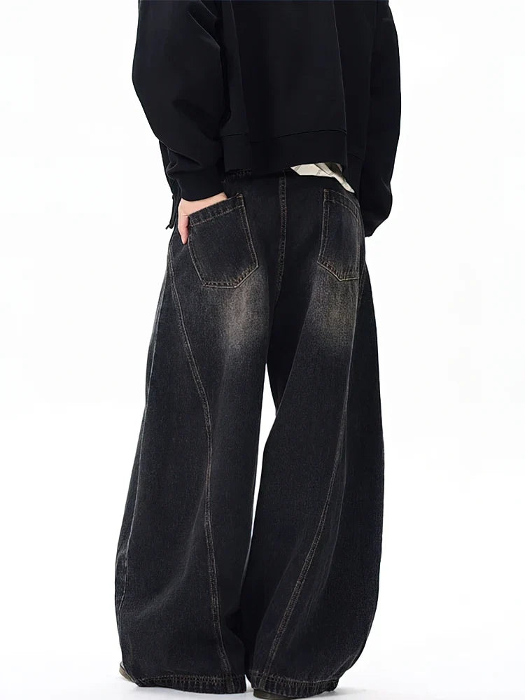 Essential Black Baggy Jeans — dettaglio della stampa
