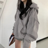 Essential Womens Zip Up Hoodie — vista laterale