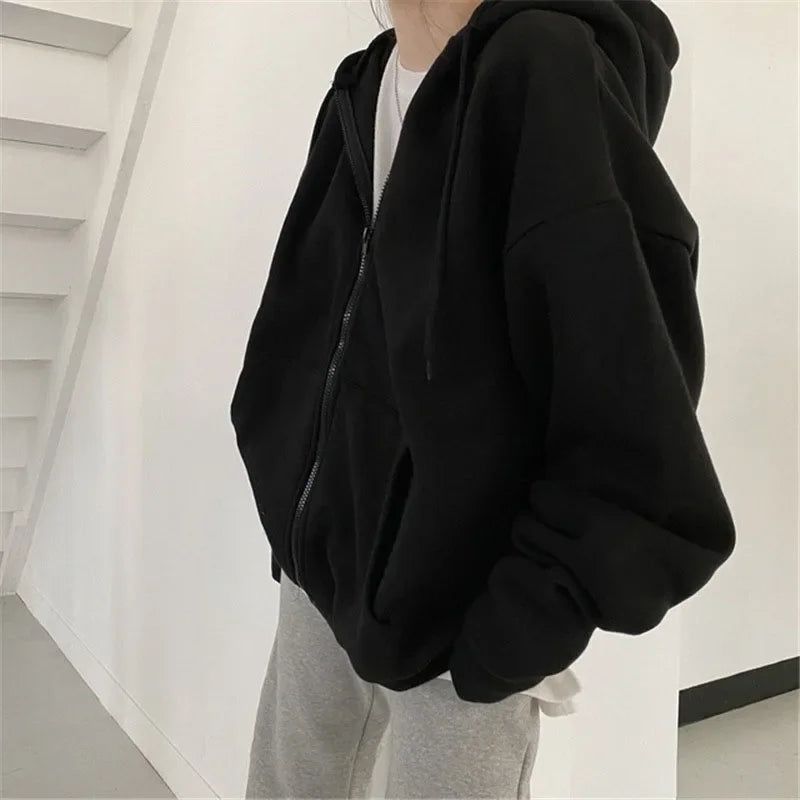 Essential Womens Zip Up Hoodie — dettaglio del tessuto
