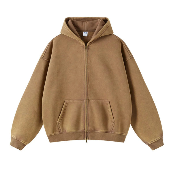 Essential Zip Up Hoodie — vista frontale