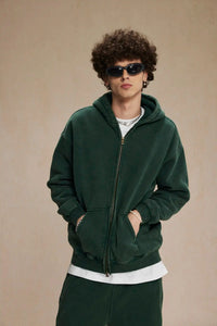 Essential Zip Up Hoodie — vista laterale