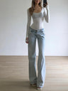 Y2K Essentials Streetwear Low Rise Denim Jeans