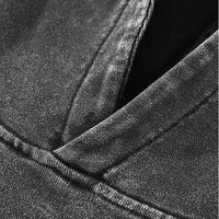 Eyes Eyes Eyes Graphic Washed Black Hoodie — dettaglio